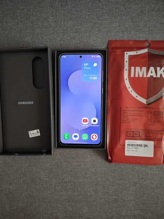 Samsung Galaxy S25 FE blue navy, full box, ca nou, garantie