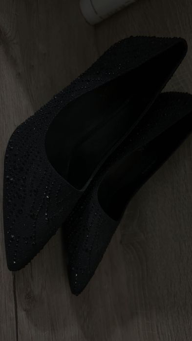 Catwalk pantofi cu toc negru