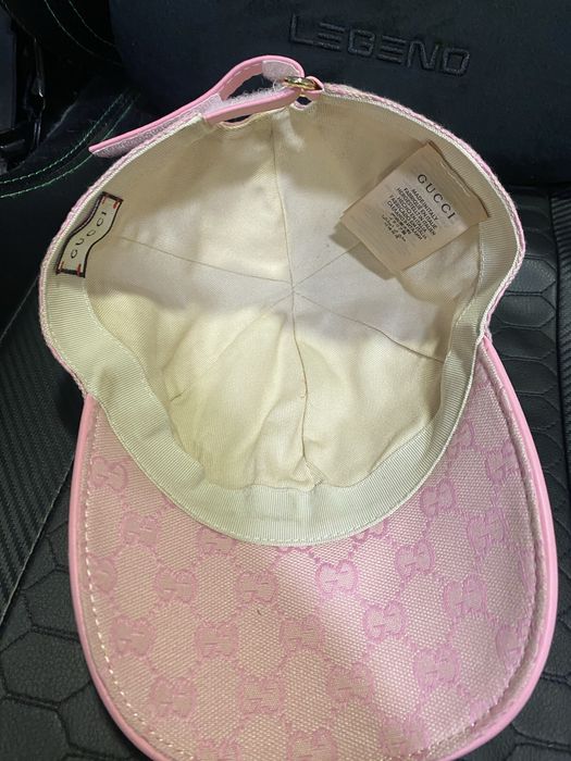 Gucci  canvas baseball pink hat