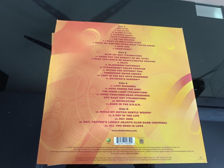 Винил Beatles LOVE 2lp