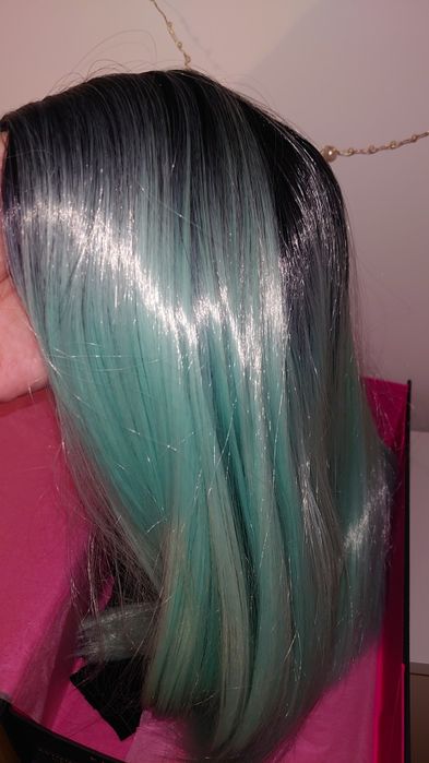 Peruca profesionala Kylie mint baby blue