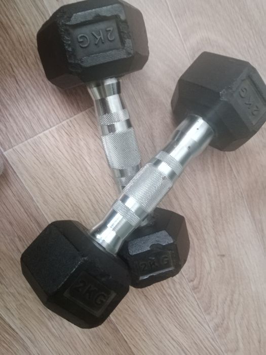 Гантели 2кг 2 шт железные