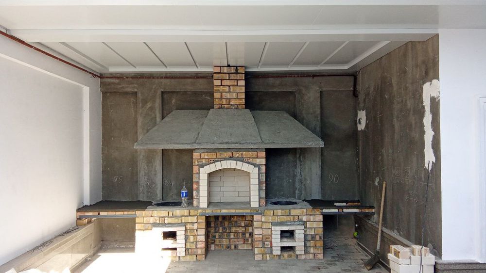 Строим летние кухни быстро и качественно. Ёзги ошхона курамиз.