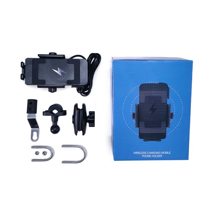 Suport telefon moto.atv,auto cu incarcare wireless