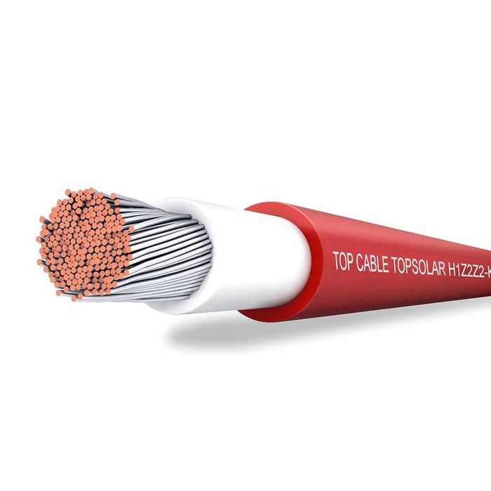 Соларен кабел kbe h1z2z2-k 1x4 mm² и 1x6 mm² 1500 V dc червен и черен