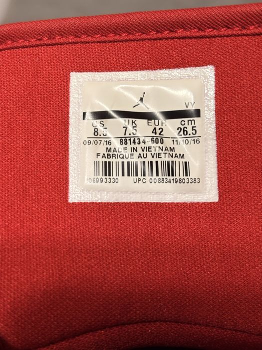 Jordan 1 Flight 5 Gym Red 881434-600, marime 42