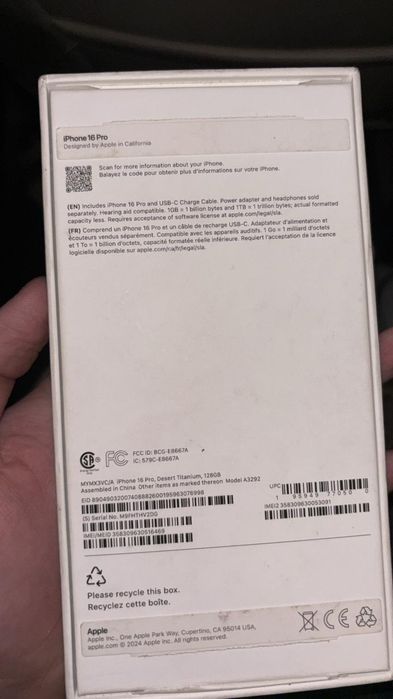 Айфон 16про 128гига