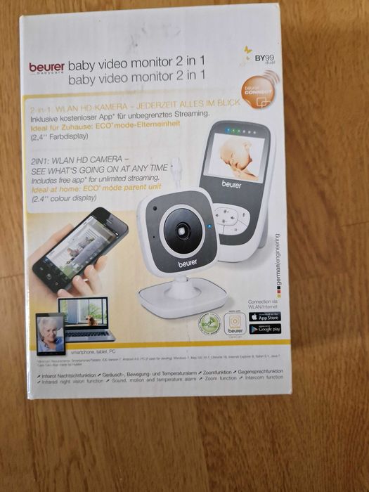 Видео бебефон с WiFi BEURER BY99 DUAL