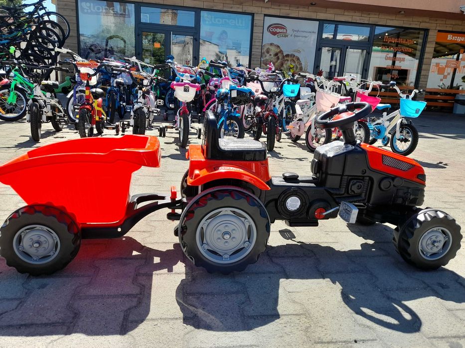 PILSAN Трактор Active с ремарке 07316 червен