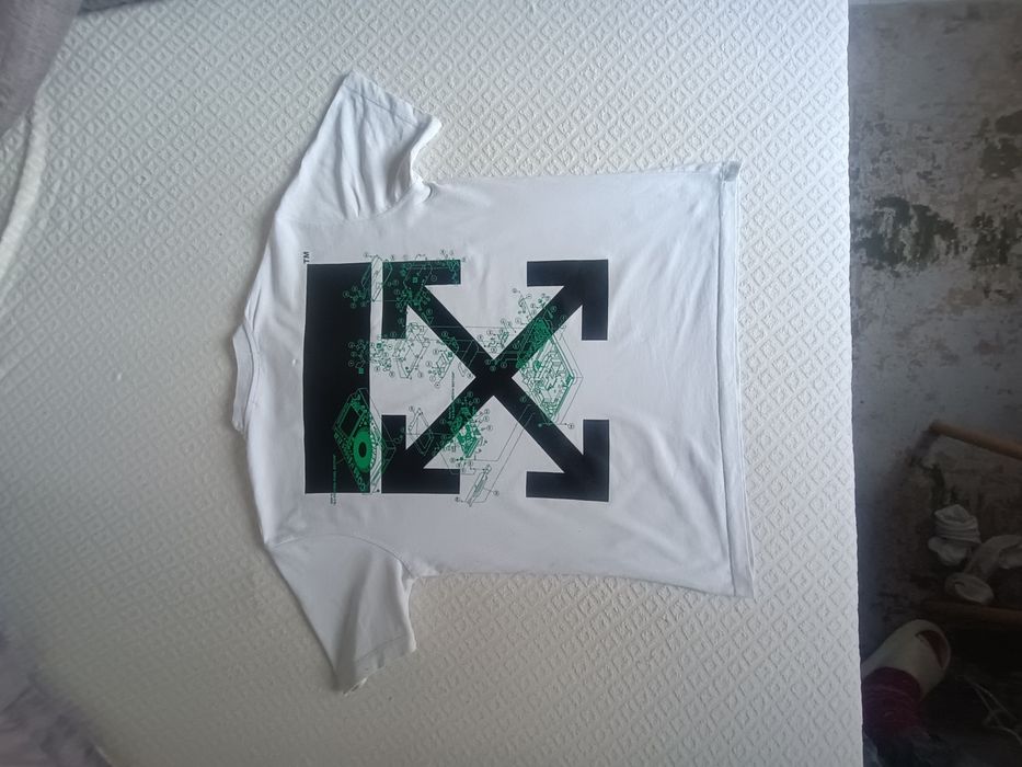 OFF-WHITE Pioneer DJ T-shirt alb original rar – streetwear