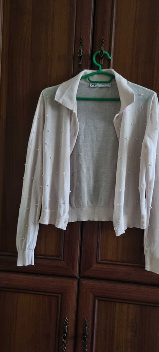 Cardigan superb cu perle