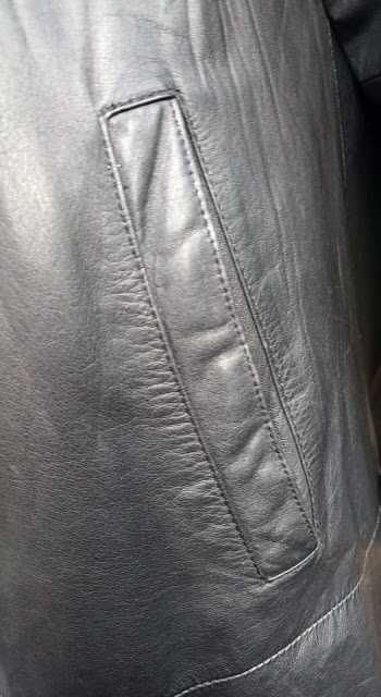 Haina maxi din piele naturala