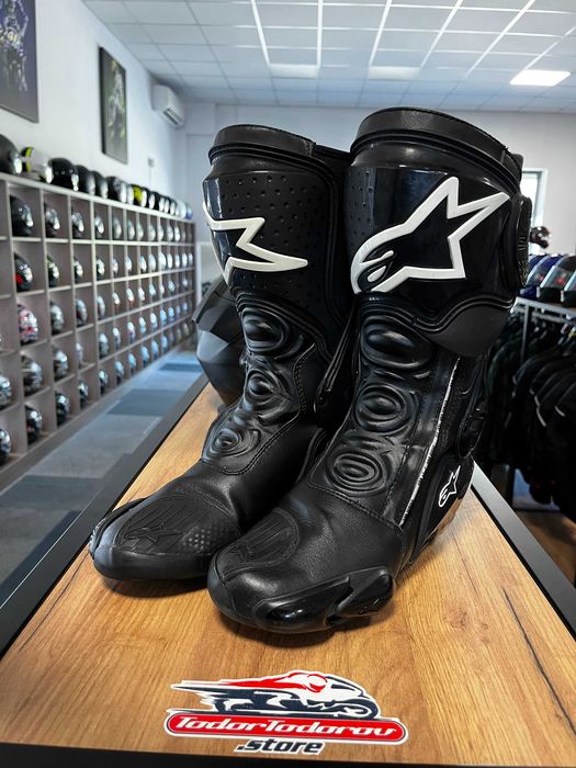 Мото Ботуши ALPINESTARS Supertech Black,номер 40,100% оригинални