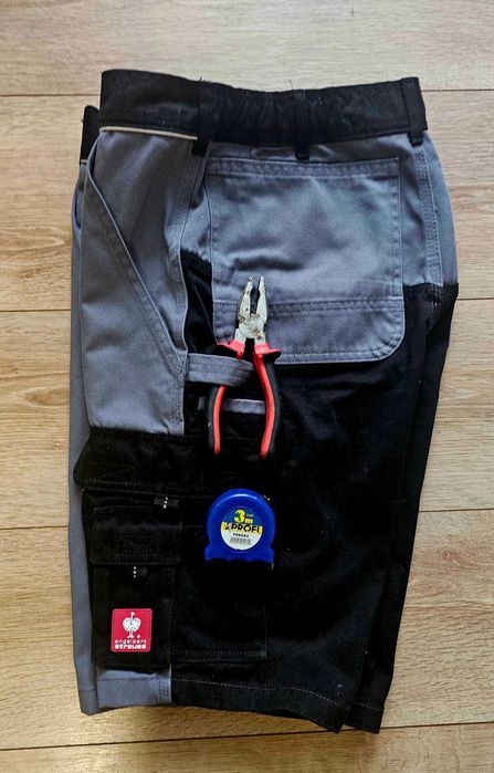 Engelbert Strauss Cargo Shorts e.s.image Grey/Black Workwear Gorpcore Size 46