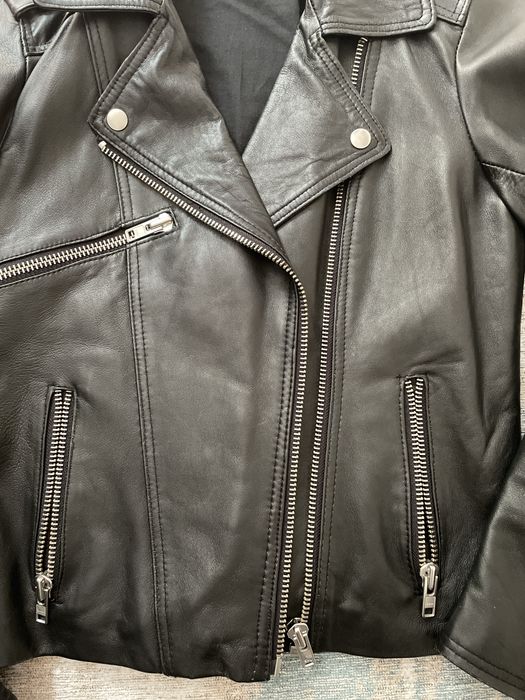 Geaca biker, piele naturala, S-XS