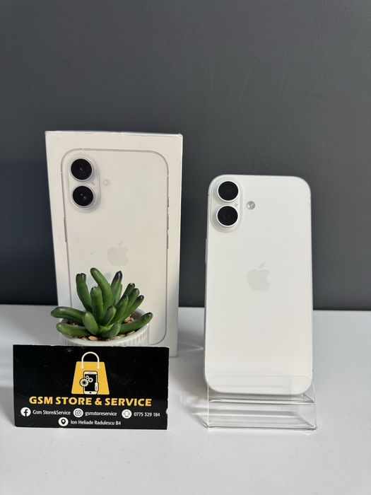 Iphone 16 256Gb White Ca Nou 2 Ani Garantie Gsm Store&Service