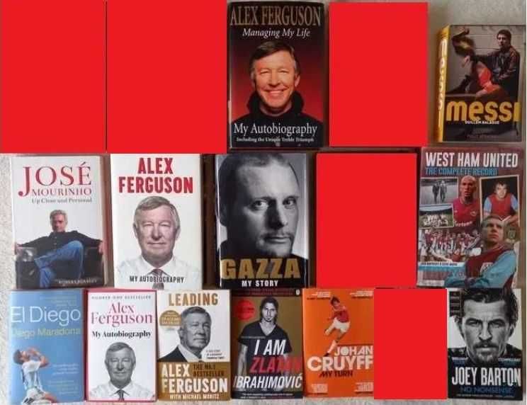 Книги на АНГЛИЙСКИ език: Кройф, Фъргюсън, Ибрахимович, Моуриньо, Марадона, Меси, Гаскойн