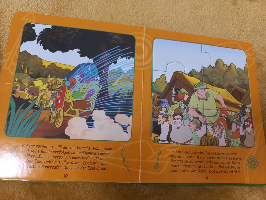 Carte cu puzzle limba germana