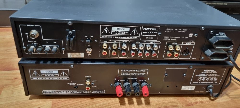 Amplificator Rotel RB 960BX si Tuner Preamplificator RTC 850