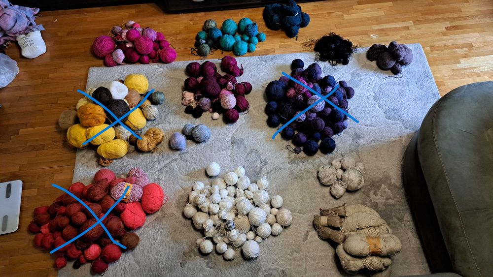 Прежда от вълна различни цветове