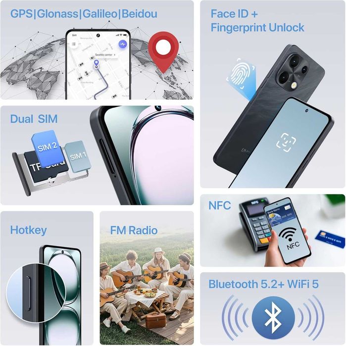 UMIDIGI Note 100, телефон с Android 14, 6GB +128GB