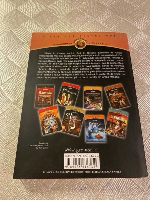 Pachet Cuore, Peter Pan, Huck. Finn, Povestiri Andersen, Ed. Gramar