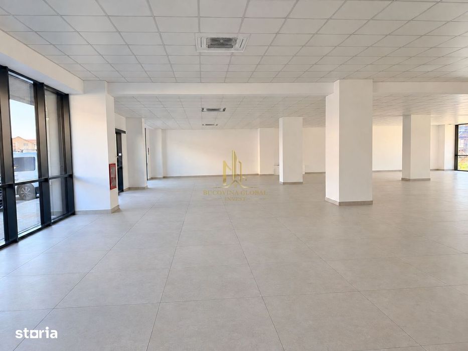 Spațiu comercial nou, 493.4 mp, vitrină 20 m, Suceava, zona Obcini