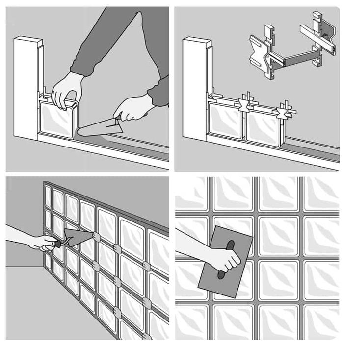 Стеклоблок 9×19см