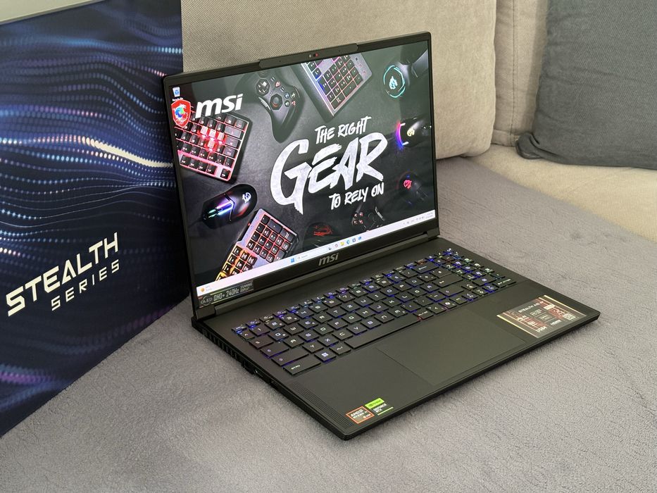 16’QHD+ 240Hz OLED/Ryzen AI 9 HX 370/RTX 5070 TI 12GB/Msi Stealth A16/32GB LPDDR5x /2TB SSD/Гаранция