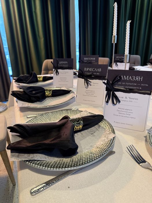 Оформление столов под ключ | Декор стола