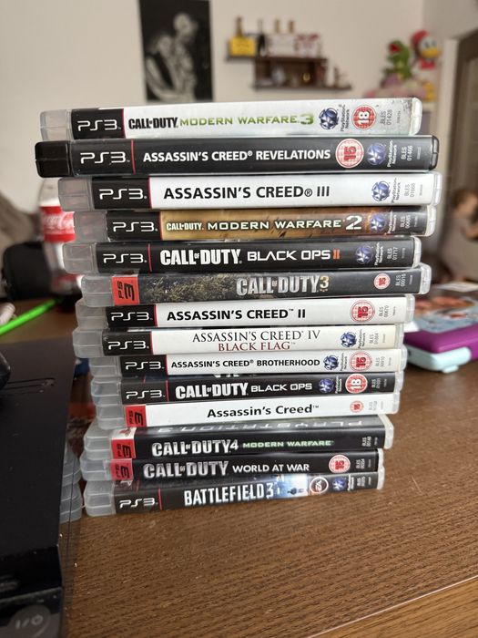 Ps3 slim si 14 jocuri