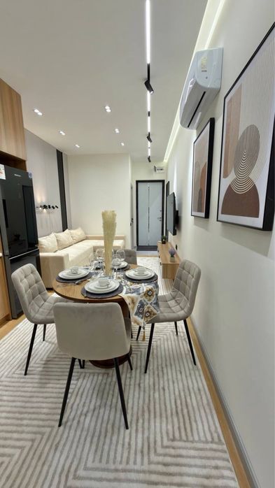 Самарканд Дарвоза Новостройка 1в2/7/12 32кв.м евро ремонт с мебелью