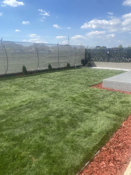 Gazon rulou supersport si sistem de irigare