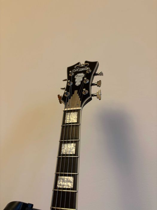 D-Angelico Premier DC Black Flake