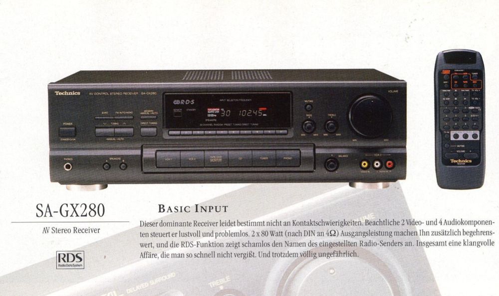 Technics SA-GX280 Hi-Fi усилитель