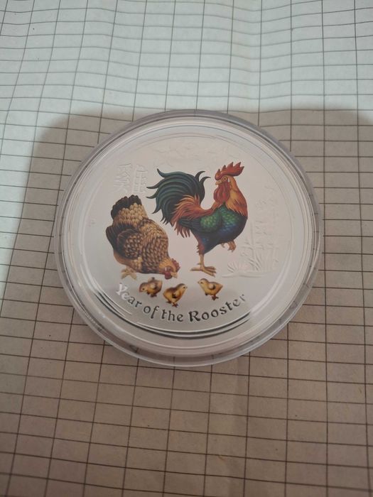 Ново!!2 oz Сребро Година на петел 2017