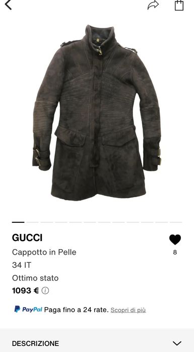 Cojoc piele blană naturală Gucci