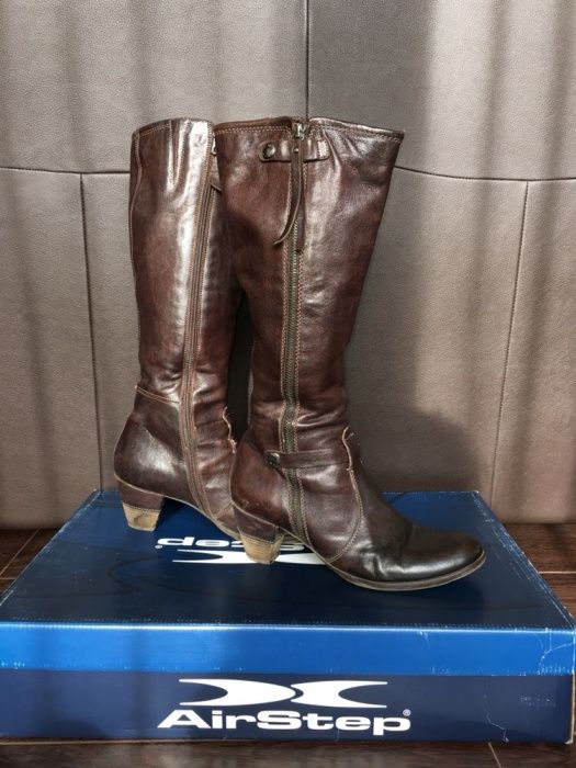 Air Step италиански ботуши естествена кожа,40 номер,оригинални,с кутия