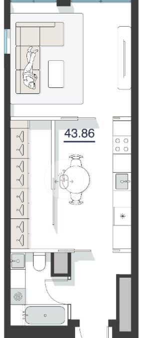 СРОЧНО ПРОДАЕТСЯ 2х ком квартира в ЖК "Nest one" 13-этаж