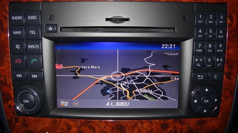 DVD navigatie Mercedes - A, B, C, CLK, G, ML, GL - Klasse 2023