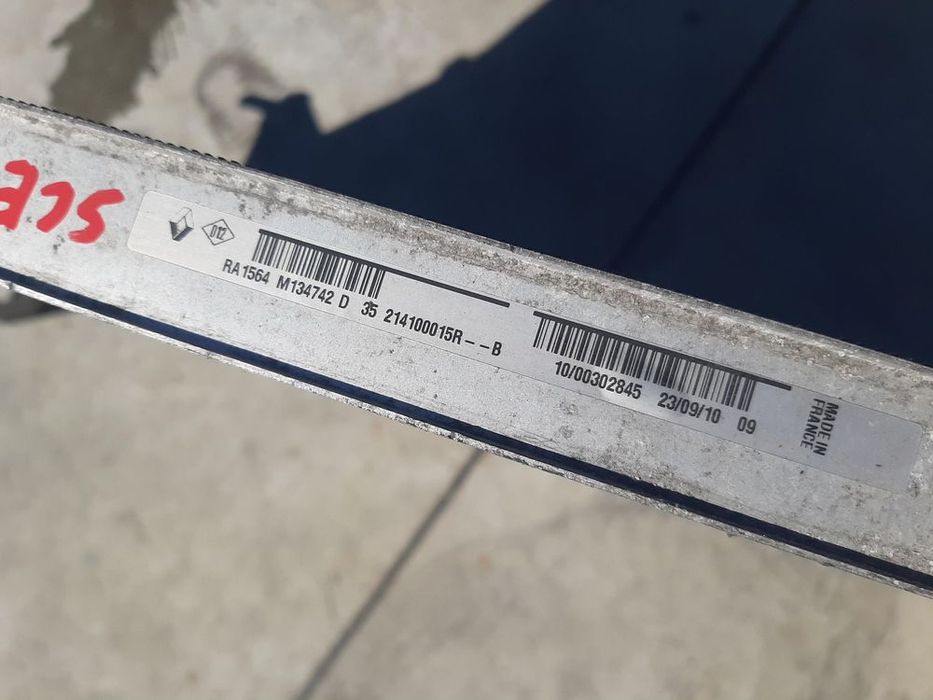 radiator apa  1.9 dci  euro 5  renault scenic 3   214100015r  m134742d