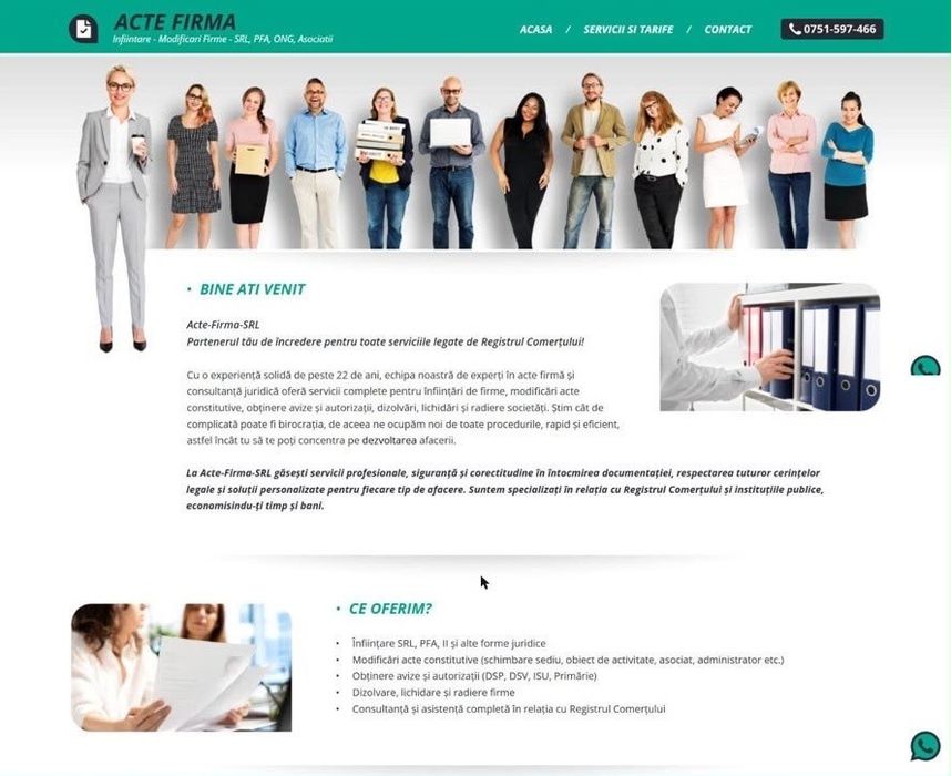 creare / refacere site web profesional design modern si rapid pentru telefon / pc - optimizare seo / site care vinde