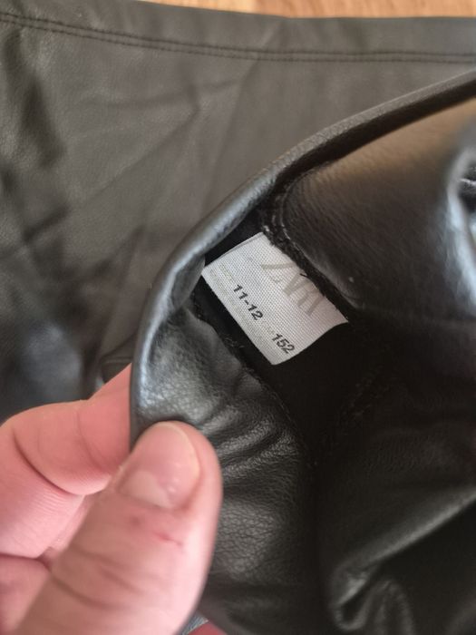 Blugi,zara,  pantaloni piele zara 10-11 ani