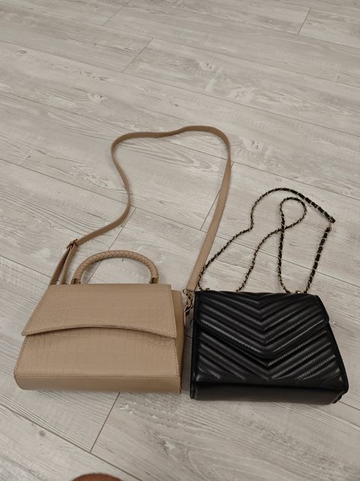 Дамски чанти - бежова или черна