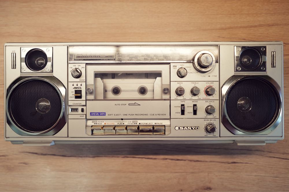Boombox Sanyo M 7900 K radio casetofon de colectie