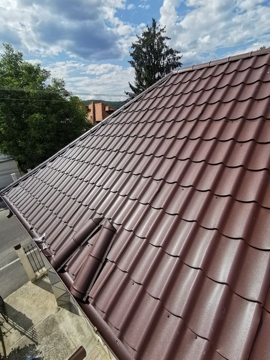 Tigla metalica jgheaburi burlane reparatii acoperis garduri terase foișoare