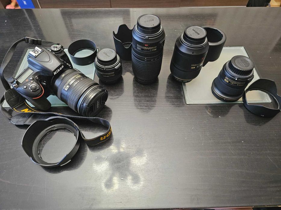 Nikon D750 с обективи 24-120, 70-300, 105, 50, 20