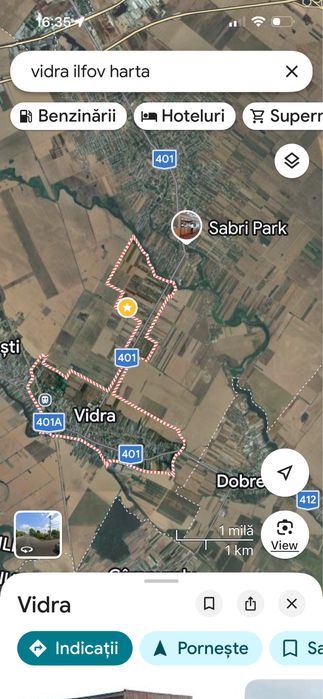 Vand teren la intrare in Vidra, Ilfov