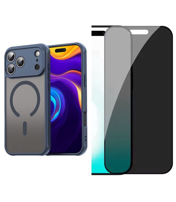 Iphone 17 AIR PRO MAX Husa Magnetica Fit Case + Folie Sticla JoyRoom