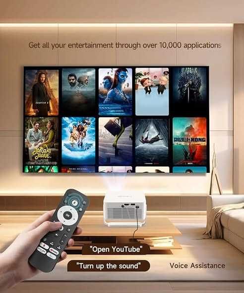 Proiector inteligent Magcubic,  suport Full HD 2K HY300GT, Garantie